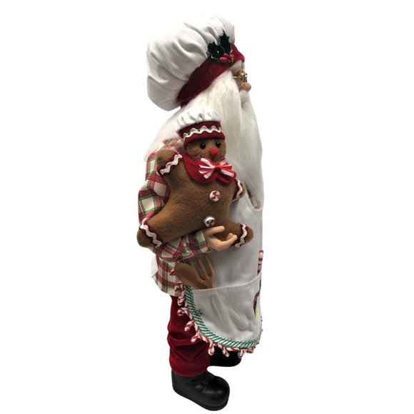 Santa Large Christmas Decoration Sweet Memories Kitchen Cookies 18 Inches Tall - Picture 3 of 3